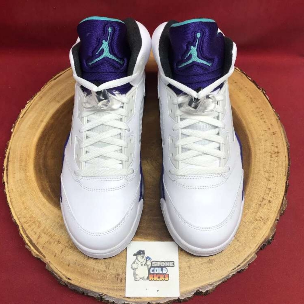 Jordan Retro 5 White/Purple/Black